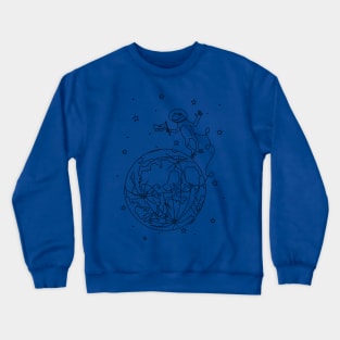 Astronaut Frog Crewneck Sweatshirt